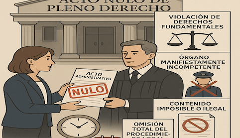 Nulidad de pleno derecho de un acto administrativo: requisitos y plazos. Abogados Derecho Administrativo Sevilla. Madrid Salinas Abogados