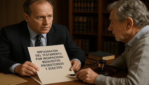 Impugnación del testamento por incapacidad: requisitos probatorios y efectos. Abogados Sevilla Derecho Sucesiones. Madrid Salinas Abogados