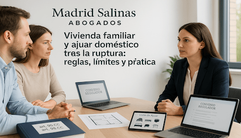 Asesoramiento sobre uso de la vivienda familiar y reparto del ajuar doméstico”.