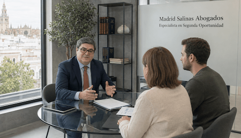 Abogado especialista en Segunda Oportunidad asesorando a clientes en paro en Sevilla