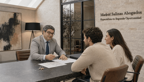 Abogado de Segunda Oportunidad asesorando a clientes con una deuda hipotecaria